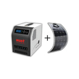 Kit Gerador de Energia Portátil 1.000 W 12 V + 1 Painel Flexivel 120W