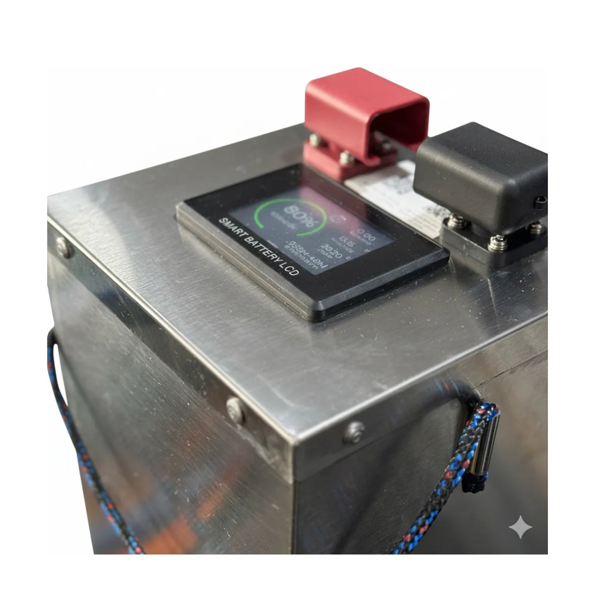 Bateria de Lítio LiFePO4 Solar 12,8 V 100 Ah com BMS e Display Touch