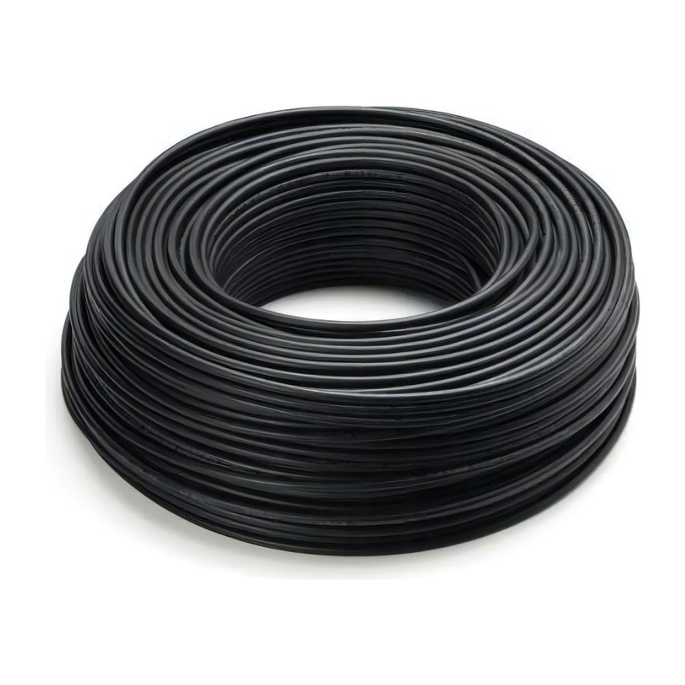 Kit Cabo Solar Fotovoltaico 6mm² – Vermelho + Preto | 2 Rolos de 100m