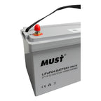 Bateria Must 12V 100Ah LifePO4 1.2kWh