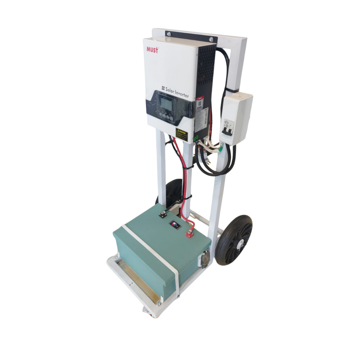 Kit Solar Off-Grid MUST 1000W + Bateria de Lítio 12,8V 200Ah