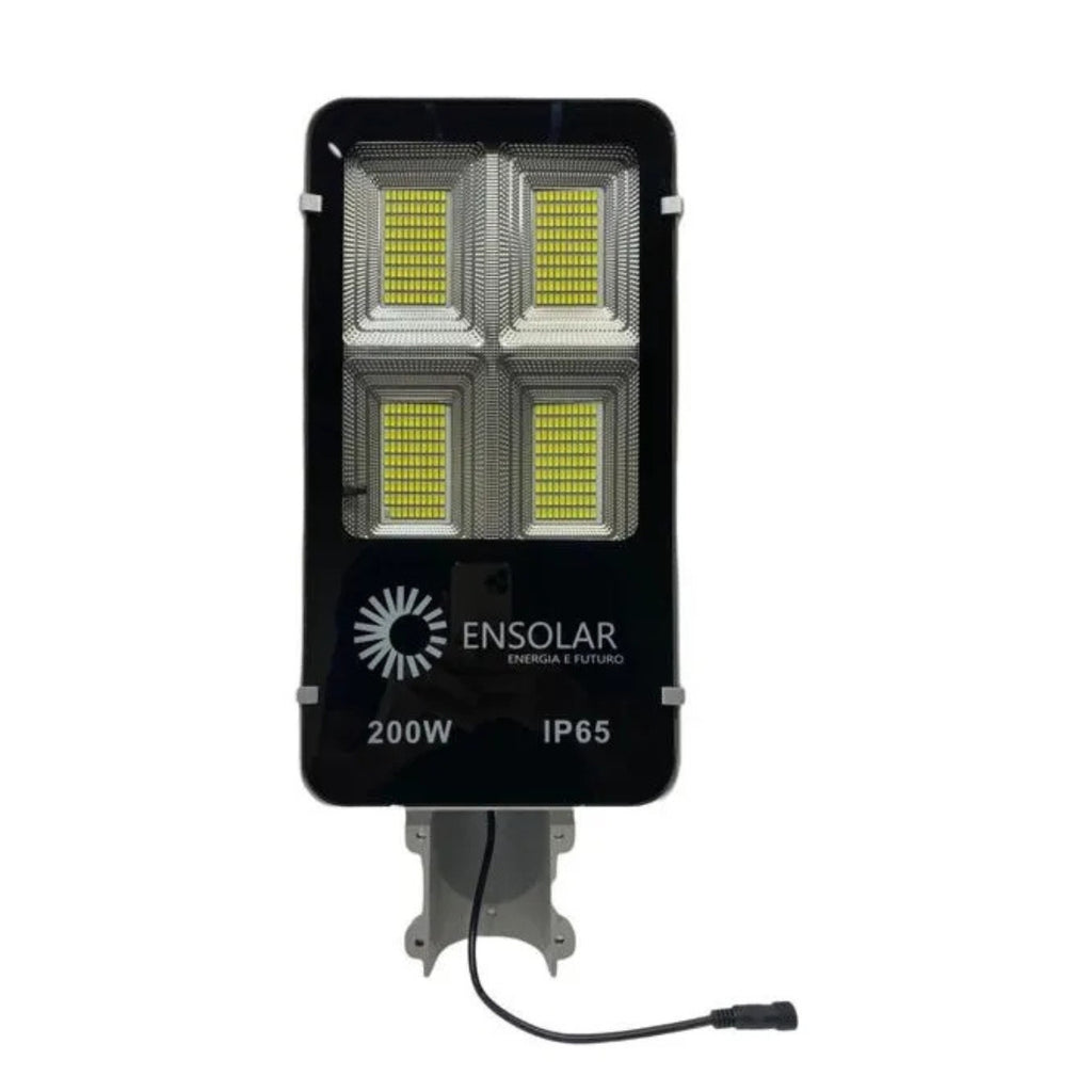 Luminária Solar para Poste 200 W com Bateria de Lítio 20 Ah 3,2 V – Luz Branco Frio