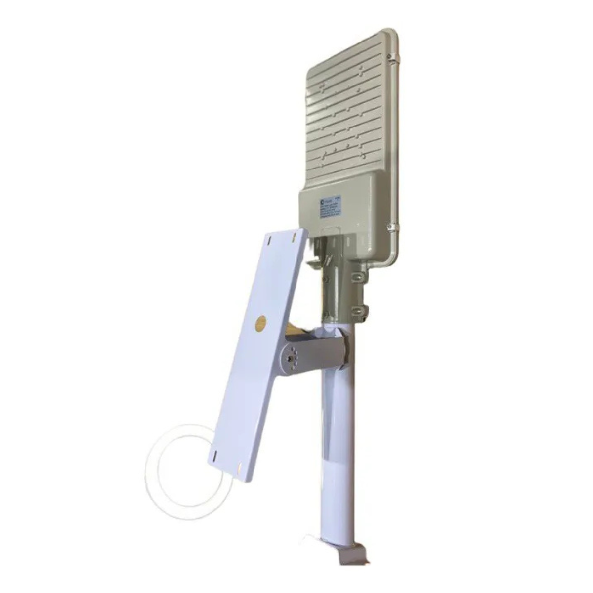 Luminária 300w Solar Led Bat 25 Mah Litio C/ Placa 35w Estrutura Branco 3.2