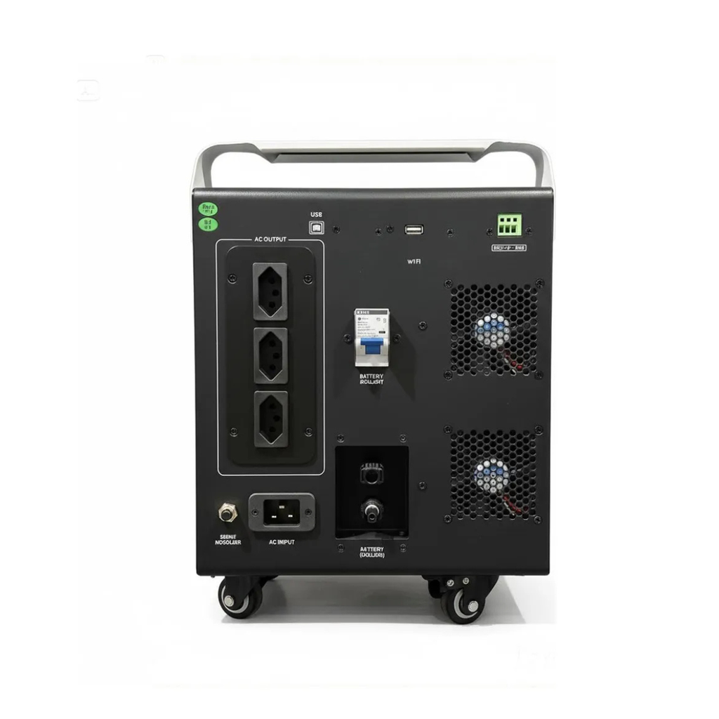 Estação de Energia Solar Portátil MUST HBP18 Series 3000W | Inversor Senoidal Puro com MPPT Integrado