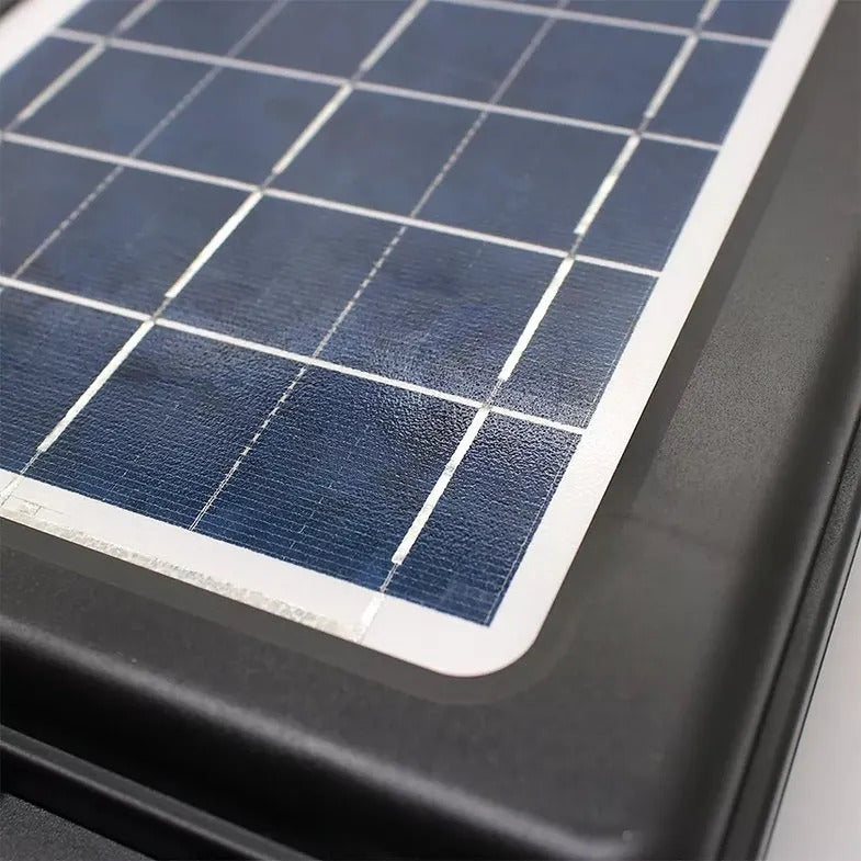 Refletor LED Solar 120 W com Bateria de Lítio 3,2 V – Luz Branco Frio – Preto