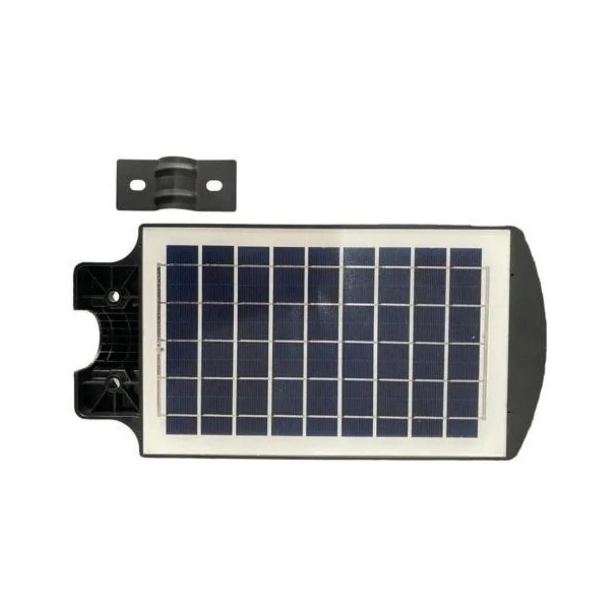 Luminária Refletor Led Solar 30w - Bateria Lítio Preto Branco-frio