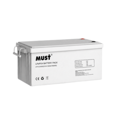 Bateria de Lítio MUST LPI15-24300 25,6V 300Ah LiFePO₄