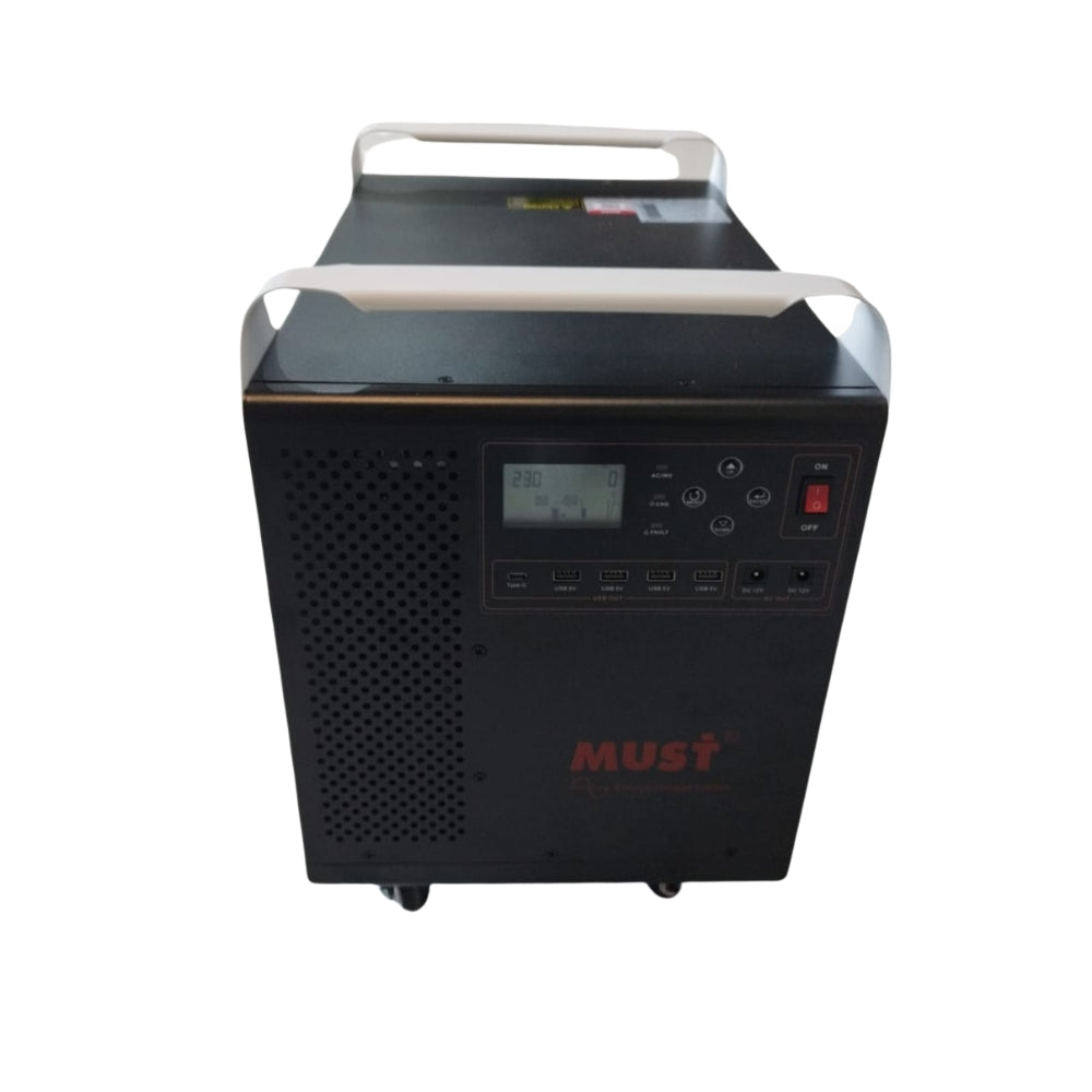 Gerador de Energia Portátil 3.000 Wh 25,6 V com Bateria de Lítio