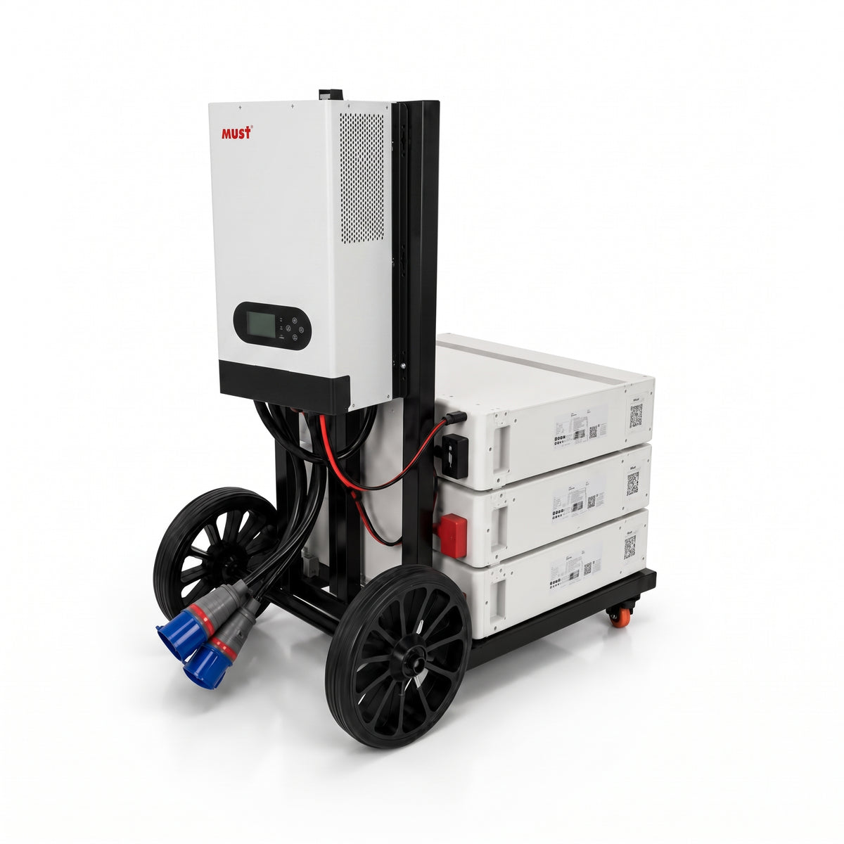 Kit Carrinho Solar MUST 5000W + Bateria MUST LP16-48100 5,12kWh - 220V