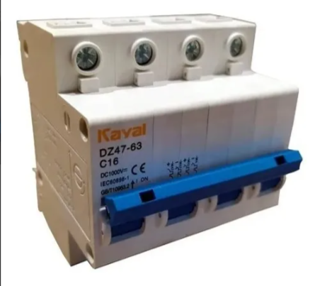Disjuntor Solar Dc- 4 Polos 1000v 16a - Energia Solar Kayal