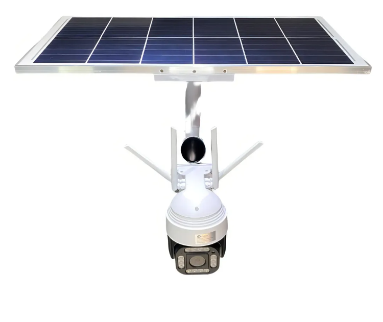 Câmera Segurança Bat Solar 30a Wifi Ip65 Hd 12v C/ Placa 40w Cor Branca