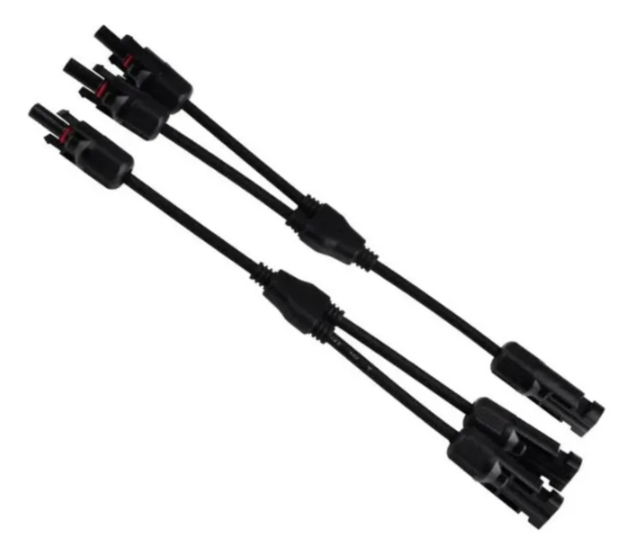 Conector Mc4 Y 2x1 Via Duplo P/ Ligação Paralelo Painel Par