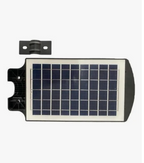 Luminária Refletor Led Solar 30w - Bateria Lítio Preto Branco-frio