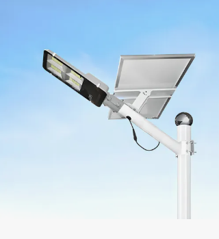 Luminária 300w Solar Led Bat 25 Mah Litio C/ Placa 35w Estrutura Branco 3.2