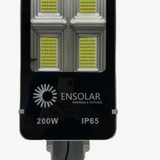 Luminária 200w Solar Led Bat 20 Ah Litio C/ Placa 28w Branco