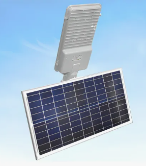 Luminária 200w Solar Led Bat 20 Ah Litio C/ Placa 28w Branco