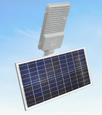 Luminária 200w Solar Led Bat 20 Ah Litio C/ Placa 28w Branco
